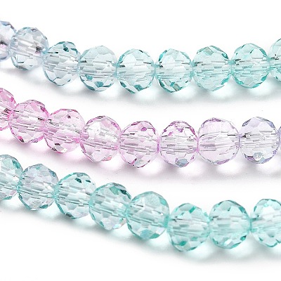 Transparent Painted Glass Beads Strands DGLA-A034-T4mm-A10-1