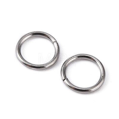 304 Stainless Steel Open Jump Rings STAS-Q186-02-8x1mm-1