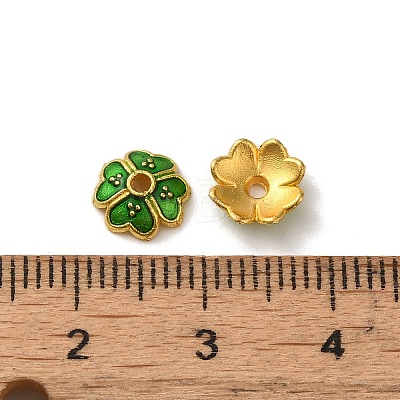 Alloy Enamel Beads Caps FIND-G074-02B-1