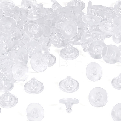 100Pcs Plastic Ear Nuts KK-TADJ0001-36-1