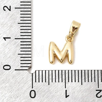 Brass Letter Charms KK-G554-22G-M-1