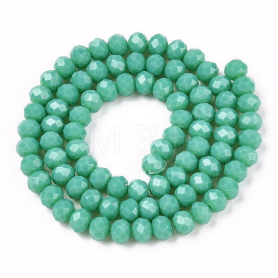 Opaque Solid Color Glass Beads Strands EGLA-A034-P1mm-D31-1