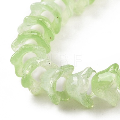 Transparent Glass Beads Strands LAMP-H061-01C-07-1