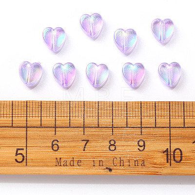 100Pcs Eco-Friendly Transparent Acrylic Beads TACR-YW0001-07D-1