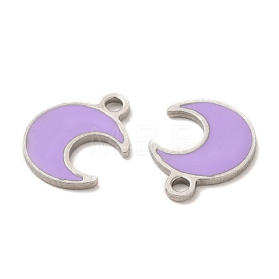 304 Stainless Steel Enamel Pendants STAS-M308-18P-02-1