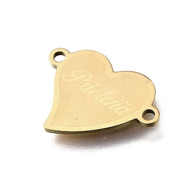 201 Stainless Steel Connector Charms STAS-B143-03D-G-1