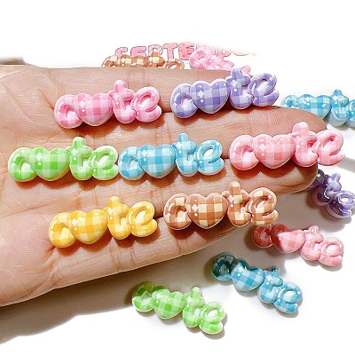 Resin Cabochones PW-WG02BA4-01-1