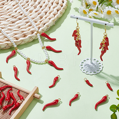 30Pcs 3 Styles Alloy Enamel Pendants ENAM-UN0001-39-1