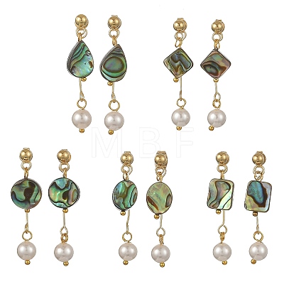 304 Stainless Steel Dangle Earrings SH-EJEW-JE07481-1