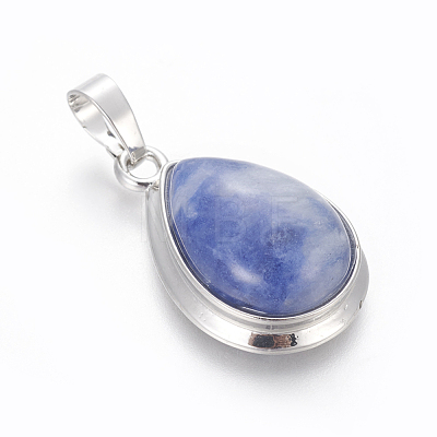 Natural Sodalite Pendants G-L512-C05-1