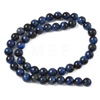 Grade B Natural Tiger Eye Beads Strands X-G-F591-18-8mm-01-1