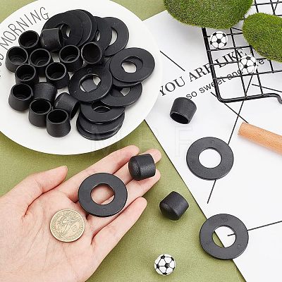 20Pcs Flat Round ABS Plastic Washers FIND-CA00004-79-1