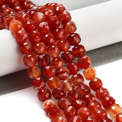 Natural Agate Dyed Beads Strands G-H028-A08-02-1