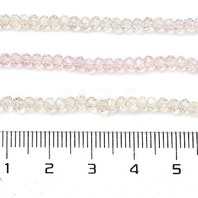 Transparent Painted Glass Beads Strands X-DGLA-A034-T1mm-A25-1