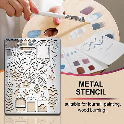 Custom Stainless Steel Metal Cutting Dies Stencils DIY-WH0289-064-1