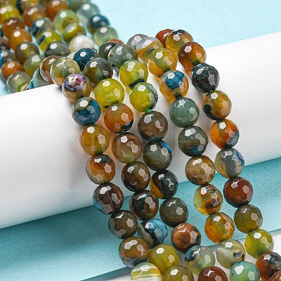 Natural Agate Beads Strands G-C082-A01-04-1