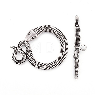 Tibetan Style Alloy Toggle Clasps TIBE-A5836-TAS-NR-1