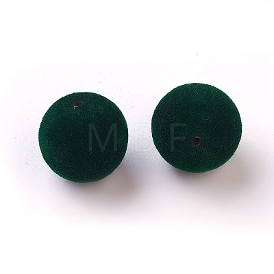 Flocky Acrylic Beads OACR-I001-14mm-L07-1
