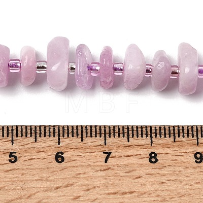 Natural Kunzite Beads Strands G-L649-C04-01-1