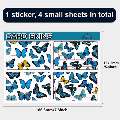 PVC Plastic Waterproof Card Stickers DIY-WH0432-045-1