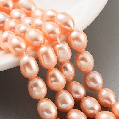 Natural Cultured Freshwater Pearl Beads Strands PEAR-P062-17A-1