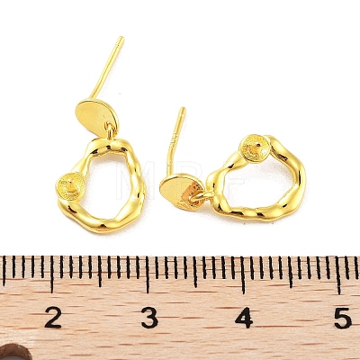925 Sterling Silver Stud Earrings Findings EJEW-B038-08G-1