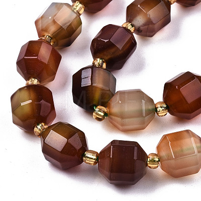 Natural Agate Beads Strands G-T131-82B-12-1