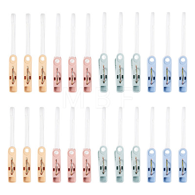 60Pcs 4 Colors Plastic Clothespin KY-TA0001-64-1