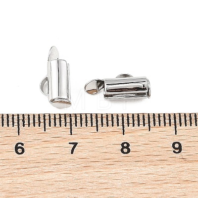 SHEGRACE Brass Slide On End Clasp Tubes XGRQ1R195-356P-1