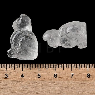 Natural Quartz Crystal Carved Healing Figurines G-B062-04F-1