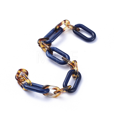 Handmade Acrylic Figaro Chains AJEW-JB00596-02-1