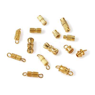  Jewelry Brass Screw Clasps KK-PJ0001-03G-1