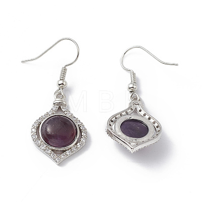 Natural Amethyst Vase Dangle Earrings EJEW-A092-01P-17-1