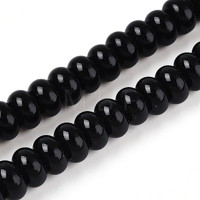 Opaque Spray Painted Glass Beads GLAA-ZX008-8mm-18F-1