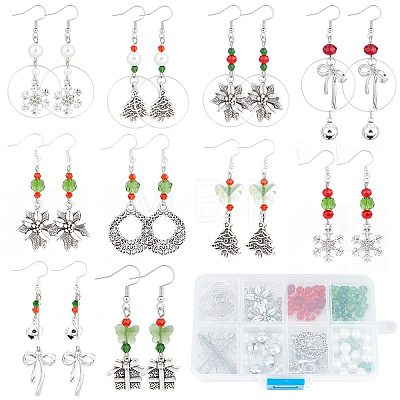 DIY Christmas Theme Earrings Making Kit DIY-SC0021-63-1