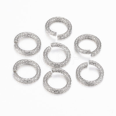 Tarnish Resistant 304 Stainless Steel Open Jump Rings STAS-K155-A-12P-1