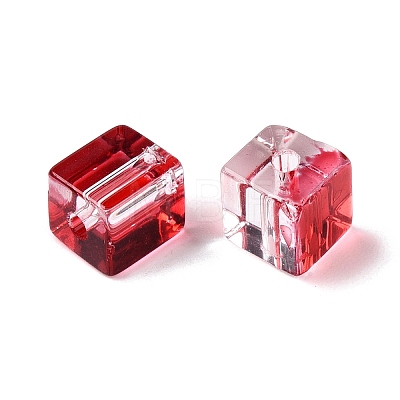 Baking Paint Transparent Glass Beads LS-DGLA-N005-01A-09-1