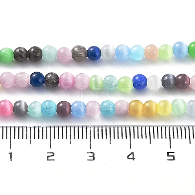 Cat Eye Beads Strands CE-F022-4mm-01-1