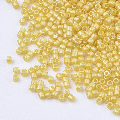 Pearlized Cylinder Seed Beads SEED-Q036-02A-E11-1