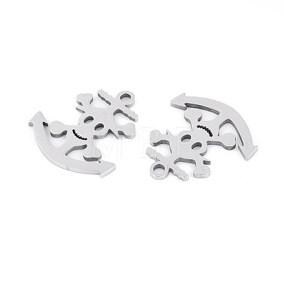 201 Stainless Steel Pendants STAS-T073-41P-1