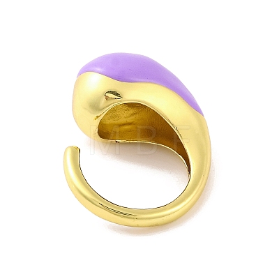 Brass Open Cuff Rings RJEW-U009-15G-1