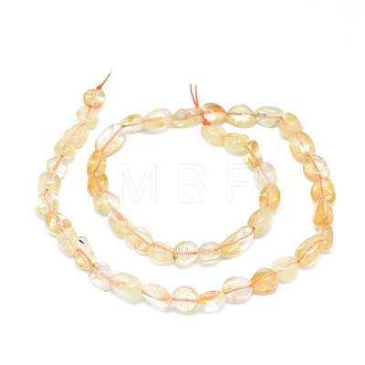 Natural Citrine Beads Strands G-D0004-A02-07-1