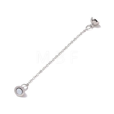 Brass Magnetic Clasp with Cable Safety Chain KK-F839-036P-1