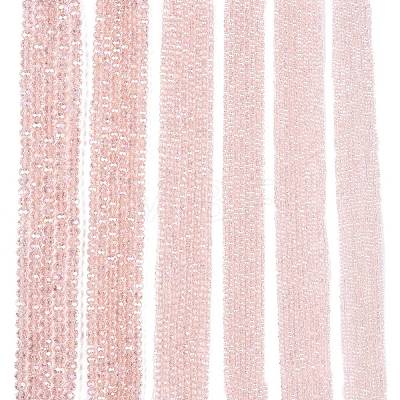 Electroplate Glass Beads Strands EGLA-A034-T6mm-B12-1
