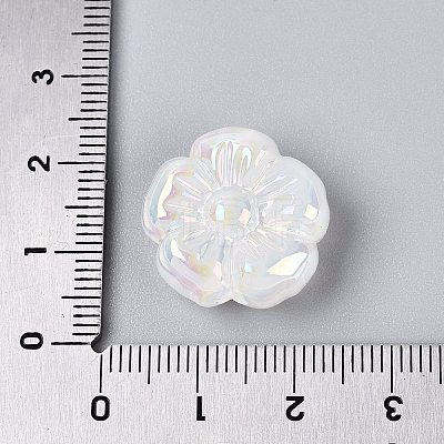 UV Plating Opaque Acrylic Beads OACR-N161-08-1
