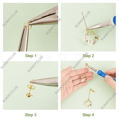 DIY Flower Earring Making Kit DIY-SC0020-90-1
