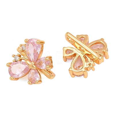 SHEGRACE Butterfly Brass Micro Pave Cubic Zirconia Spacer Bars XGRQ5K537-825G-A-1
