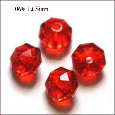 Imitation Austrian Crystal Beads SWAR-F083-4x6mm-06-1