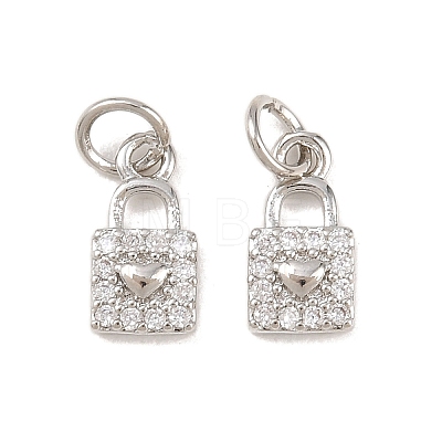 Brass Micro Pave Cubic Zirconia Pendants KK-B167-18P-1