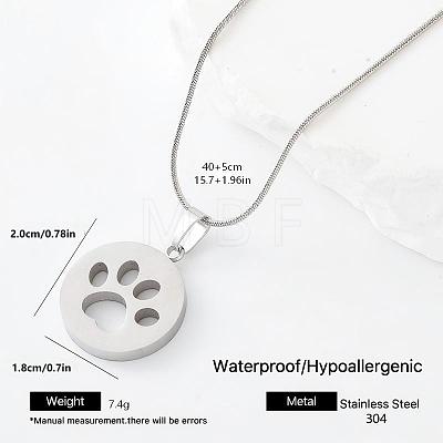 304 Stainless Steel Pendant Necklaces TQ3639-1-1